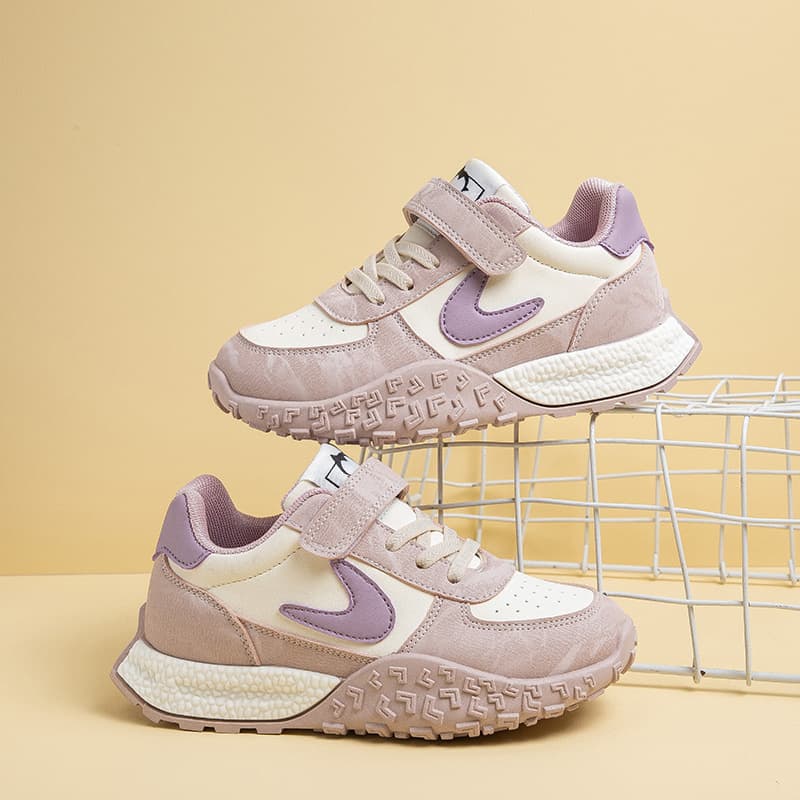 Kids' Shoes In Spring And Autumn Velcro Comfortable Breathable Running Shoes Fashionable And Versatile Boys And Girls Shoes