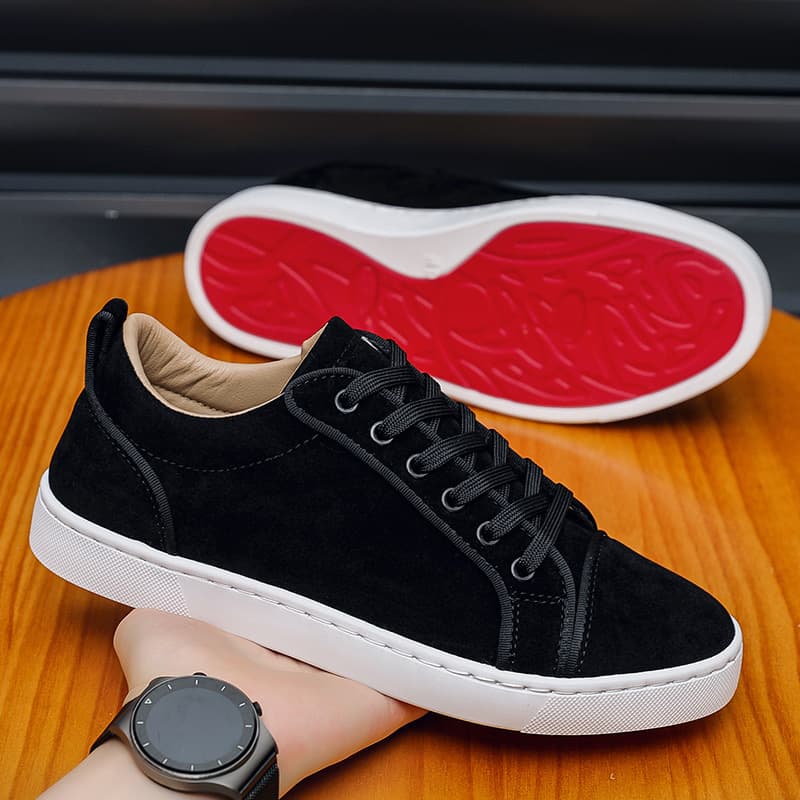Nouvelles baskets CL pour hommes à semelle rouge, style couple, avec rivets, tendance, marque européenne décontractée