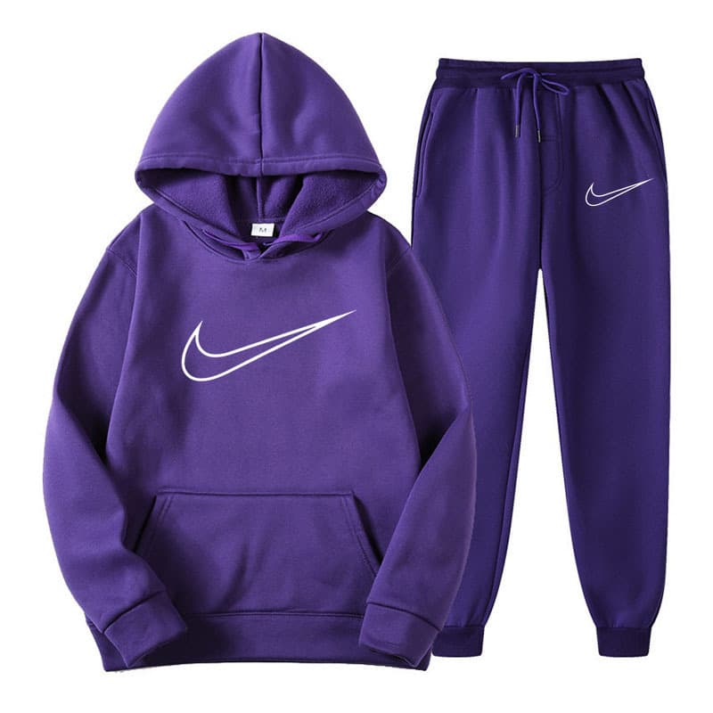 Ensemble de vêtements de sport pour étudiants d'automne 2024, sweat-shirt à capuche ample et à la mode, pantalon de survêtement, ensemble deux p