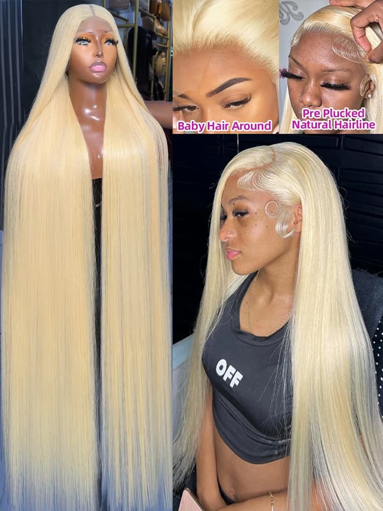hot selling 613 Honey Blonde 13x6 13x4 Hd Front Human Hair Ready to Wear Glueless 5x5 Straight Lace Closure Frontal Wigs for Women