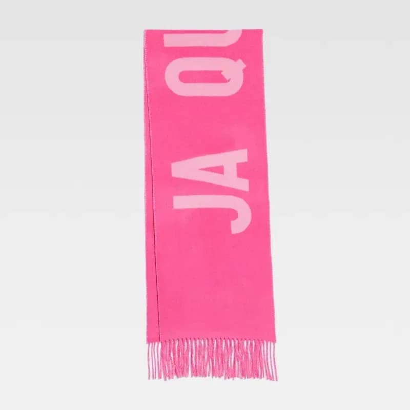 Écharpes d'hiver en pur coton de haute qualité 2026 AAA Jaquesmariemage Fashion Jaq Letter multicolores rose, beige, noir et gris Ece E