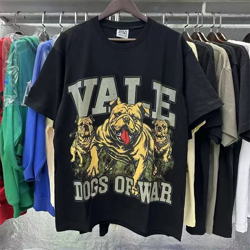 Summer Designer T Shirt For Men Women Vale Shirts Hip Hop Round Neck Short Sleeved Fashion Streetwear Graphic Tee Valley