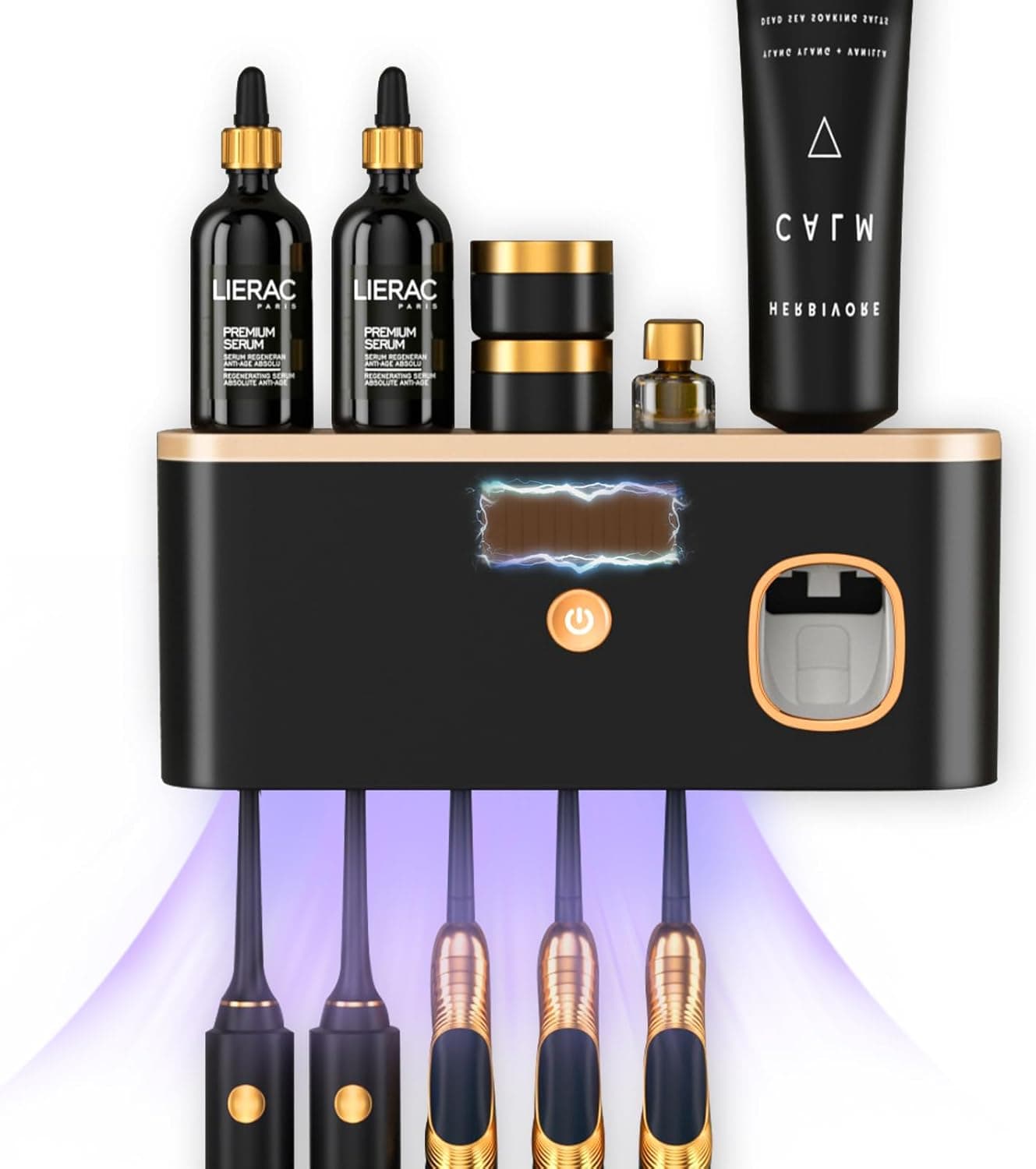 Rechargeable Toothbrush Holder - Built-in Dispenser