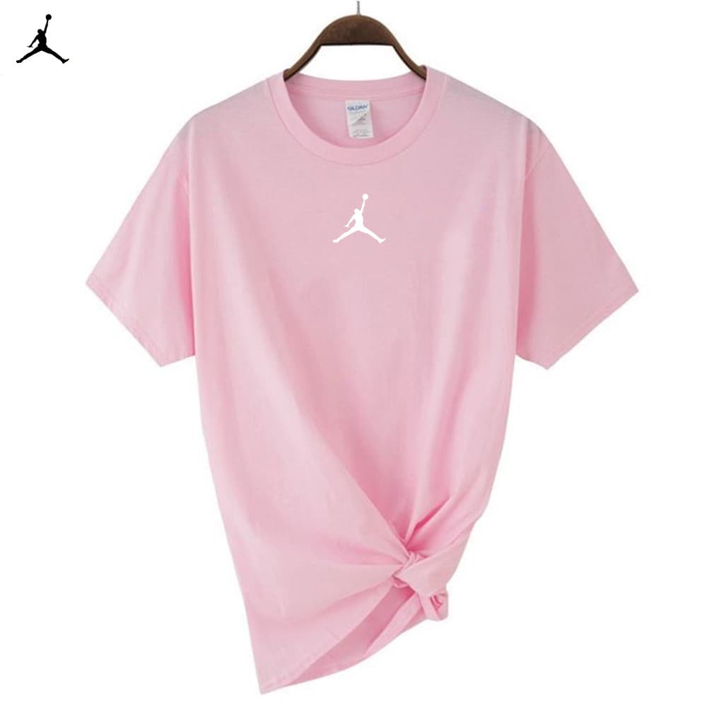 T-shirt d'été ample et décontracté à manches courtes et col rond pour homme, entièrement en coton, style sport fin