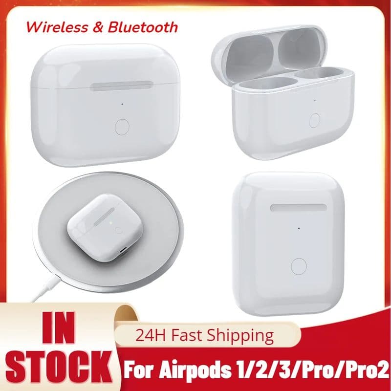 Replacement Wireless Charging Box For 1 2 3 Pro Pro2 Bluetooth Earphone Case Battery Charger Cover With LED Indicator