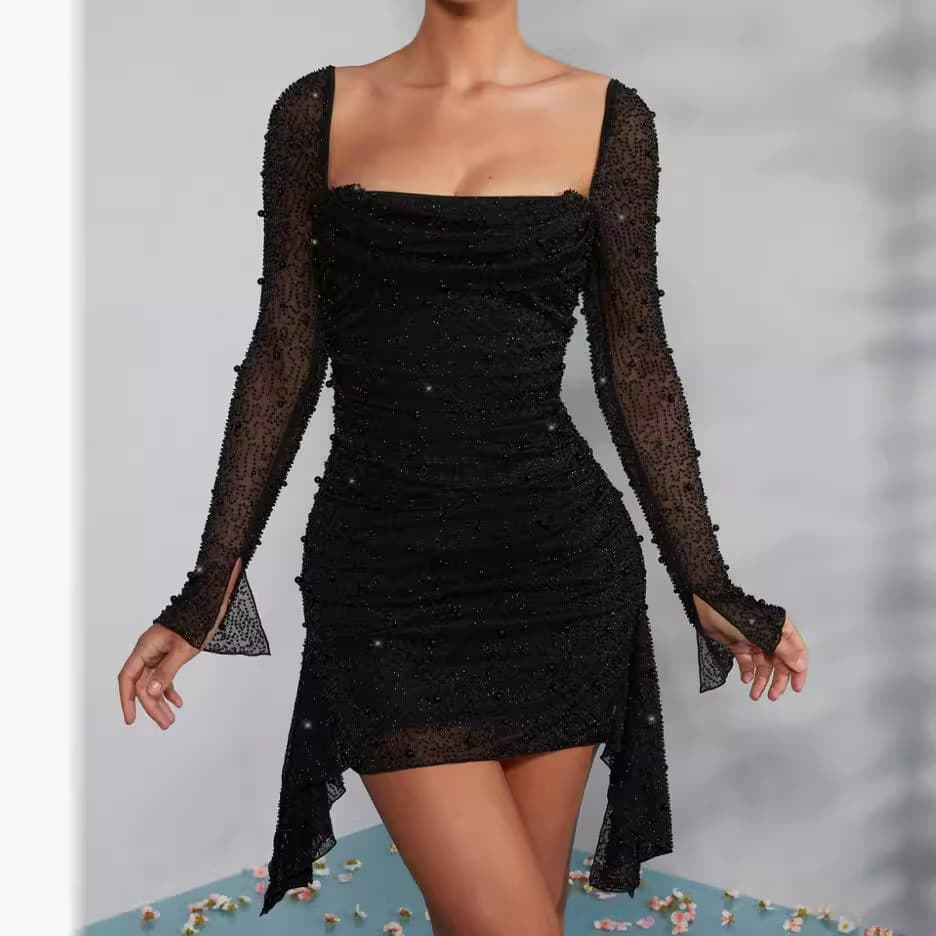 Women's Clothing Women's Black Pearl Skirt