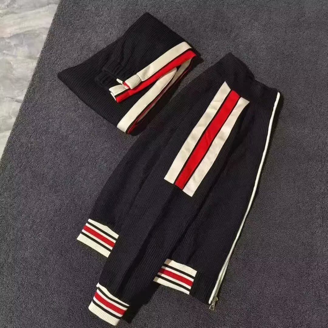 Women's Clothing Spot Korean Version Spring and Autumn Men and Women Couples Casual Long Sleeved Trousers Two Piece Sportswear Suit Sweater Cotton