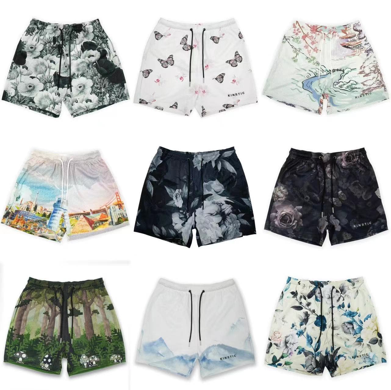 Men's Clothing Summer New Sports Fitness Running Basketball Shorts Quick Drying Trendy