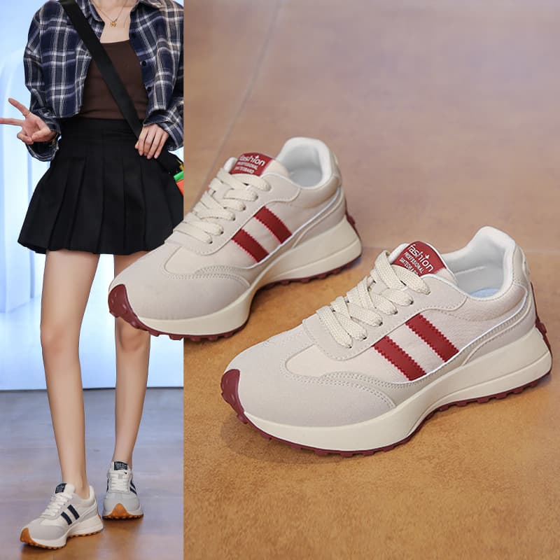 Versatile Trendy Sports For Women In Spring 2025, New Thick Soled Forrest Gump Shoes, Casual And Lightweight, Versatile