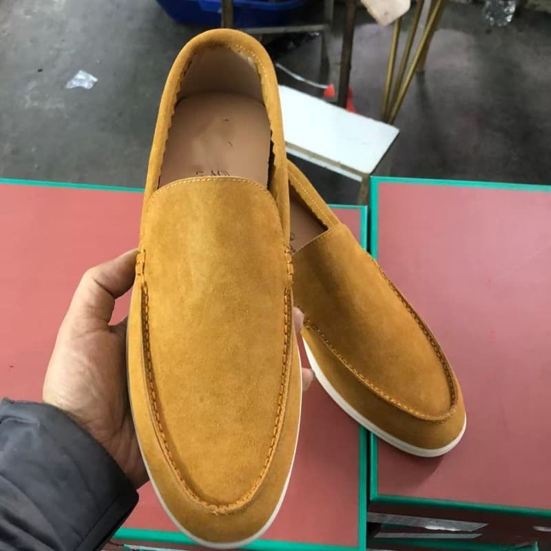 Chaussures en stock chez Whaleup ! Mocassins LP originaux Y Foreign Trade, chaussures plates décontractées en daim pour hommes !
