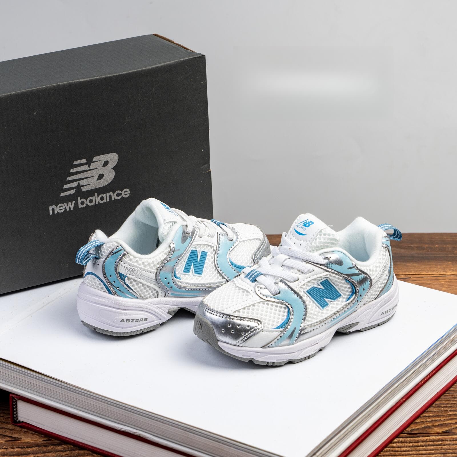 Baskets décontractées pour enfants Nw Balance 530, chaussures élégantes en maille respirante, baskets légères et antidérapantes pour garçons