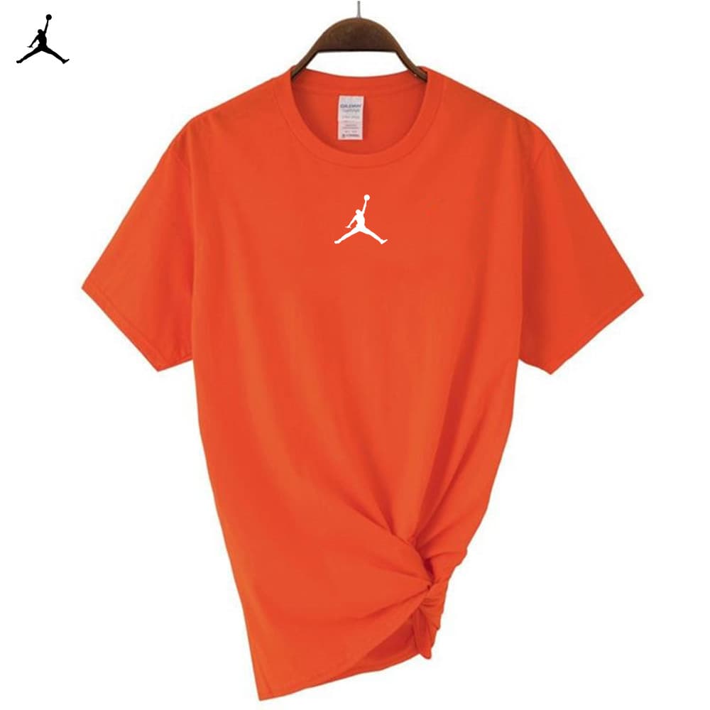 T-shirt d'été ample et décontracté à manches courtes et col rond pour homme, entièrement en coton, style sport fin