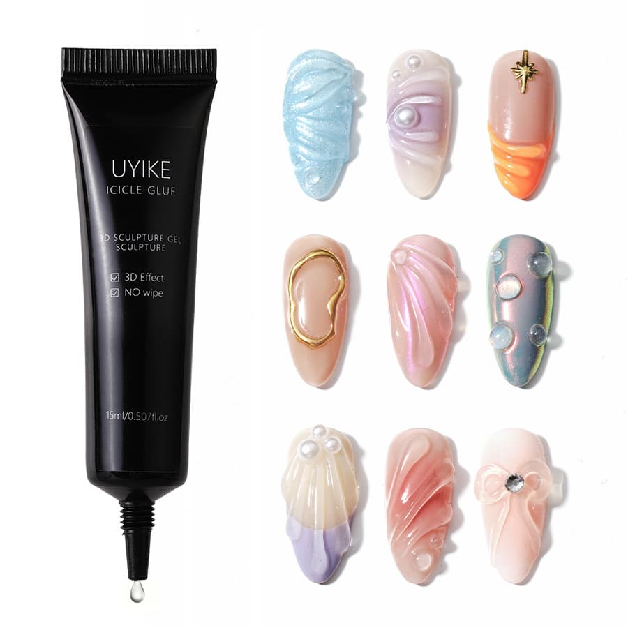Transparent Nail Art Gel Sculpting PVC 3D Solid Beauty Nails Art & Easy Application
