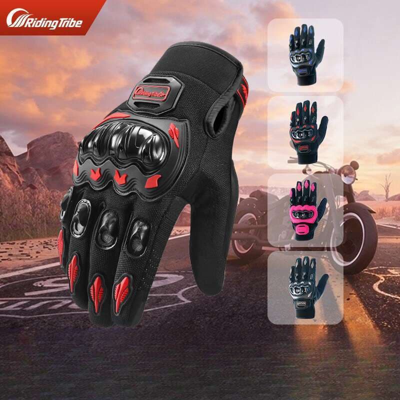 Motorcycle Riding For Men And Women, Anti Fall Electric Road Motorcycle Full Finger Touch Screen, Four Season 3D Gloves