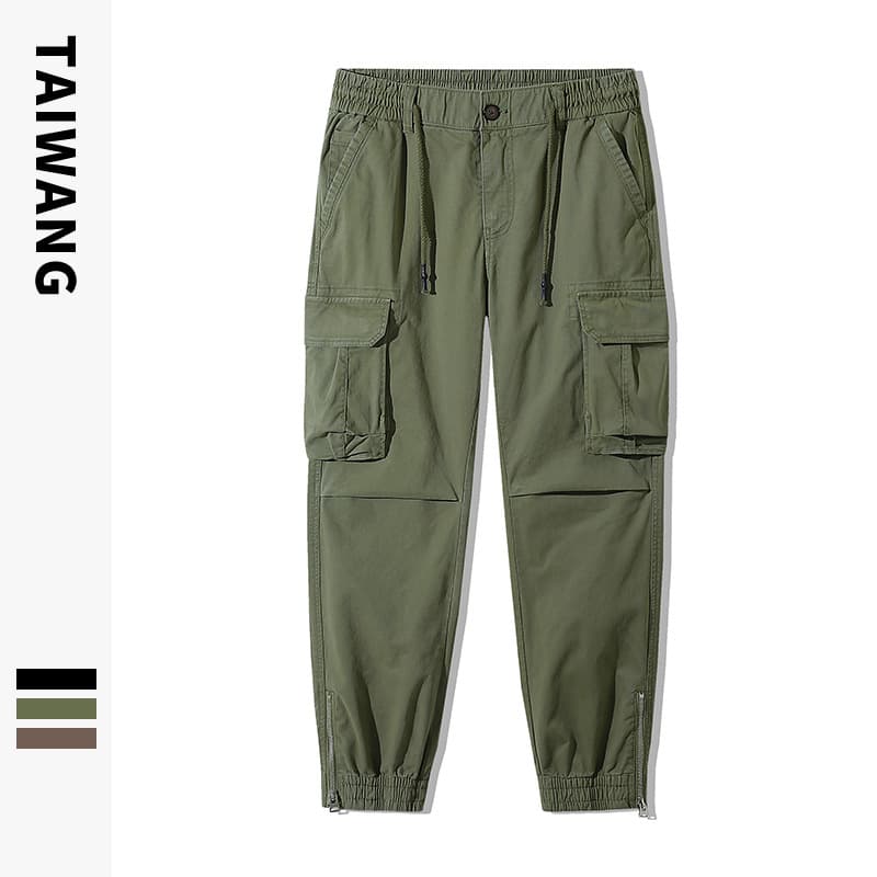 Men's Clothing Casual Pants Men Autumn and Winter Men's Clothing Ready to wear Dyed Multi pocket Loose fitting Men's Trousers