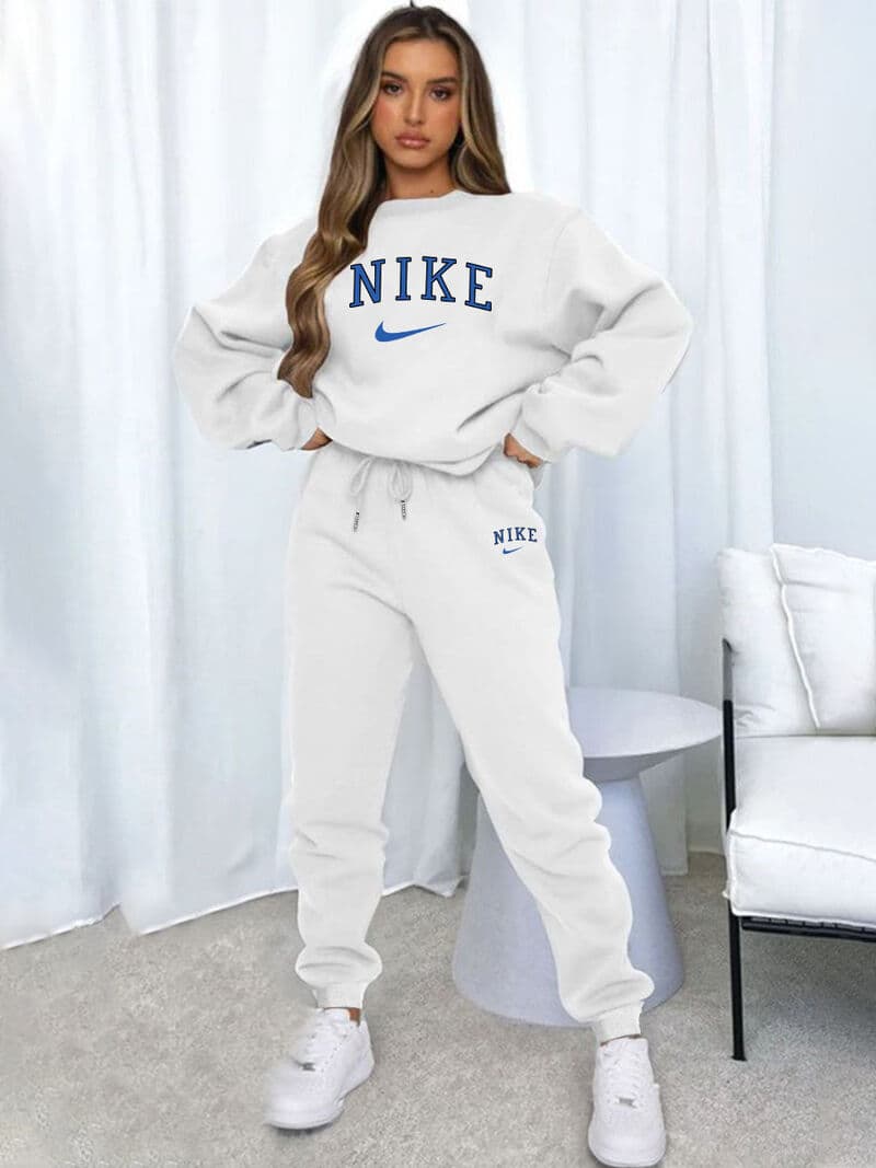 Ensemble sweat à capuche et manches longues pour femme, nouveauté automne-hiver, tendance et amusant