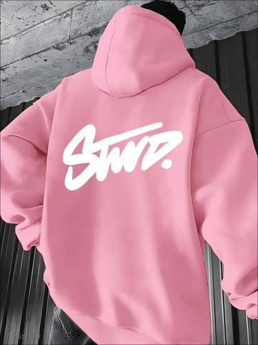 Sweat-shirt à capuche à manches courtes pour homme, style américain, coupe ample, de marque tendance, idéal pour le printemps et l'automne. Meill