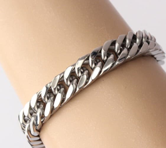 Hip-hop Geometric Titanium Steel Polishing Men's Bracelets