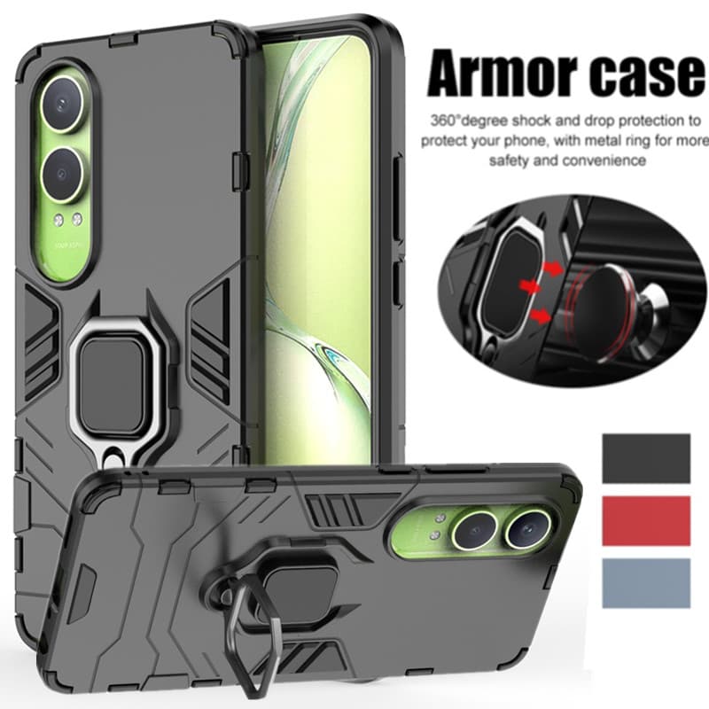 Magnetic Case For OnePlus Nord CE 4 Lite 5G Cover For Nord 3 2 N30 SE N200 N20 2T 5G With Ring Stand Bracket Shell Fundas Coque