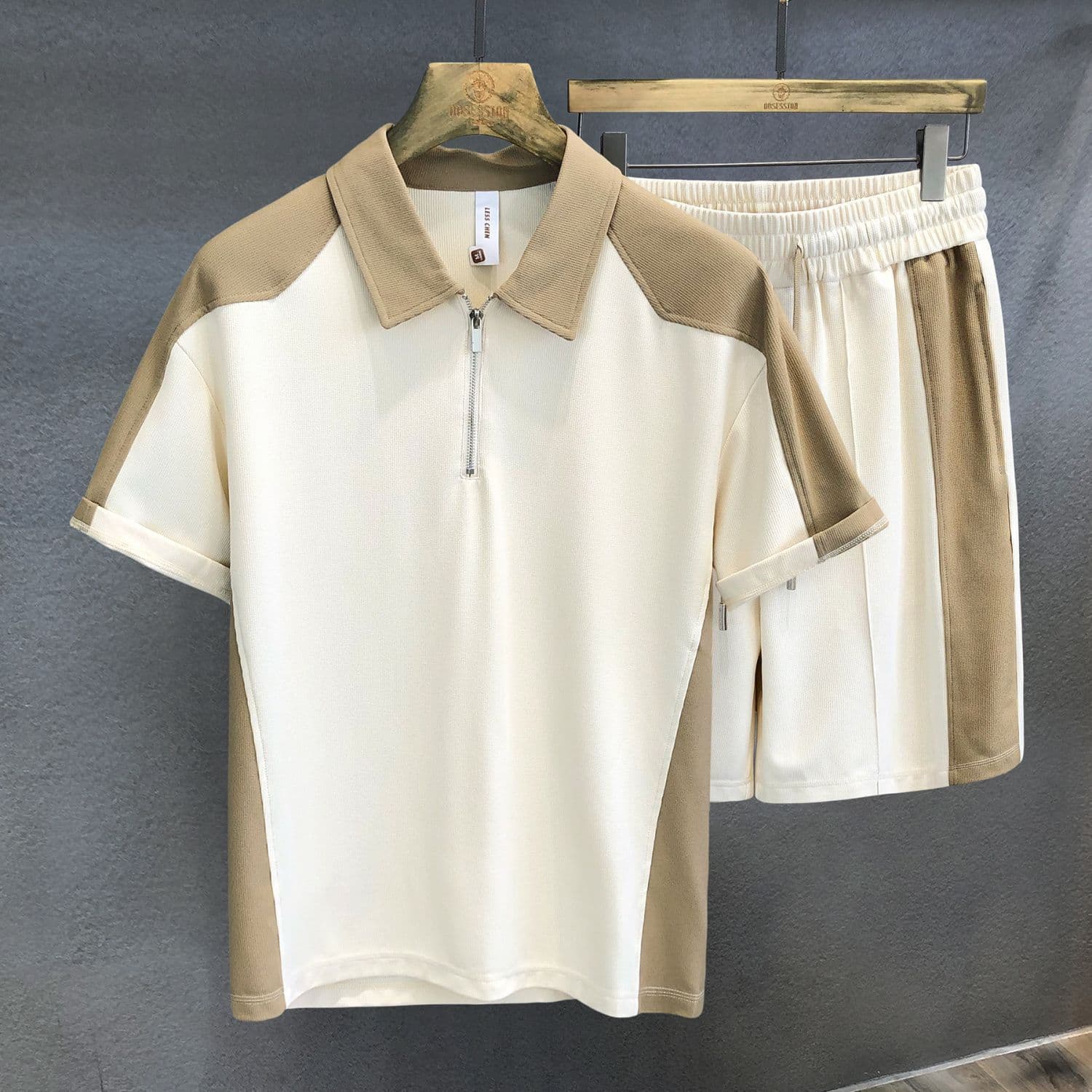 Men's Clothing Men's Casual Sportswear Set Cool Stylish Summer Short Sleeved T-Shirt And Shorts Two-Piece Set For Active Wear