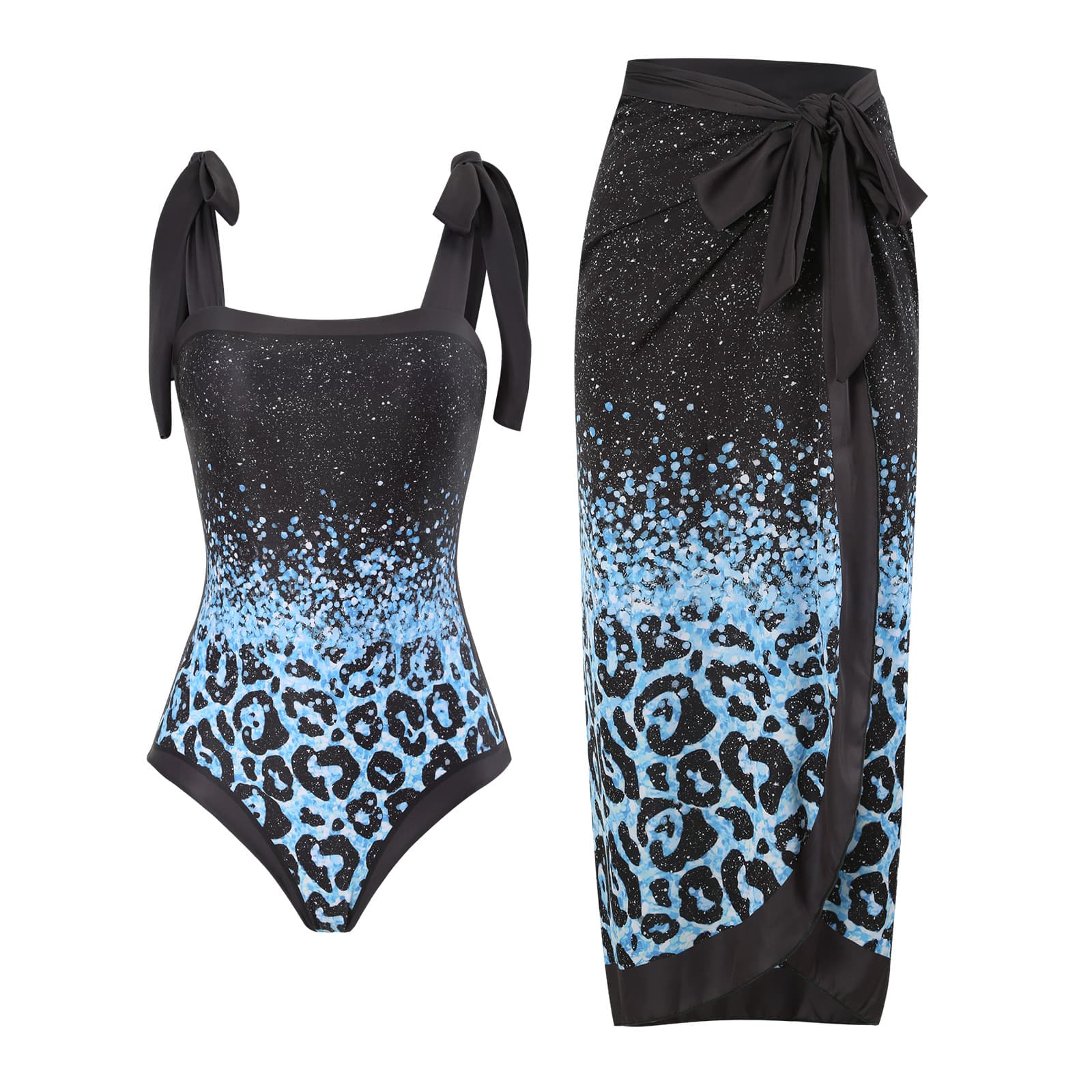 Women's Clothing One Piece Conservative Belly Covering Beach Hot Spring Swimsuit Three Piece Retro One Piece Bikini
