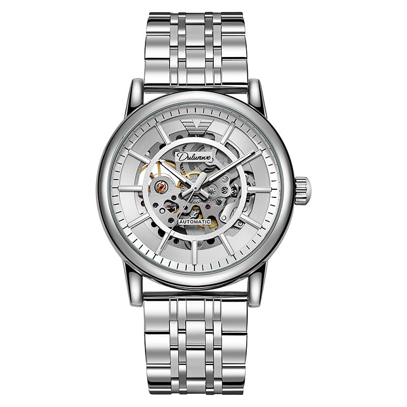 Automatic Mechanical Watch Business Fashion Hollow-out Transparent Waterproof Luminous Function Mechanical Men's Watch