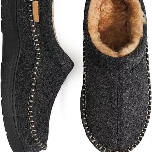 Cotton indoor home use autumn winter, warm and non slip with suede cotton slippers for men in winter