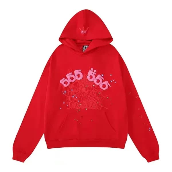 Sweat à capuche Spider pour enfants Sp5der 555555 Sweat à capuche pour garçons et filles, imprimé toile d'araignée de haute qualité