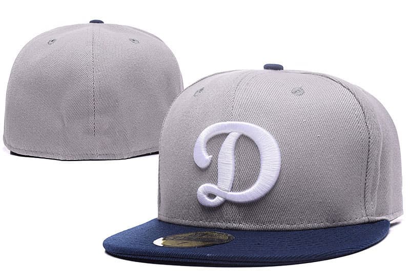 Casquette de baseball brodée, protection solaire intégrale, taille L (5A), de qualité supérieure Los Angeles Dodgers, pour l'exportation.
