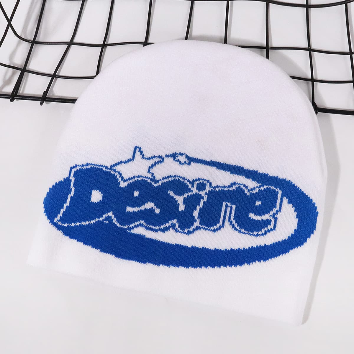 Unisex Jacquard Autumn And Winter Hat Desire Letter Knit Hat Warm Europe And The United States Men And Women The Same