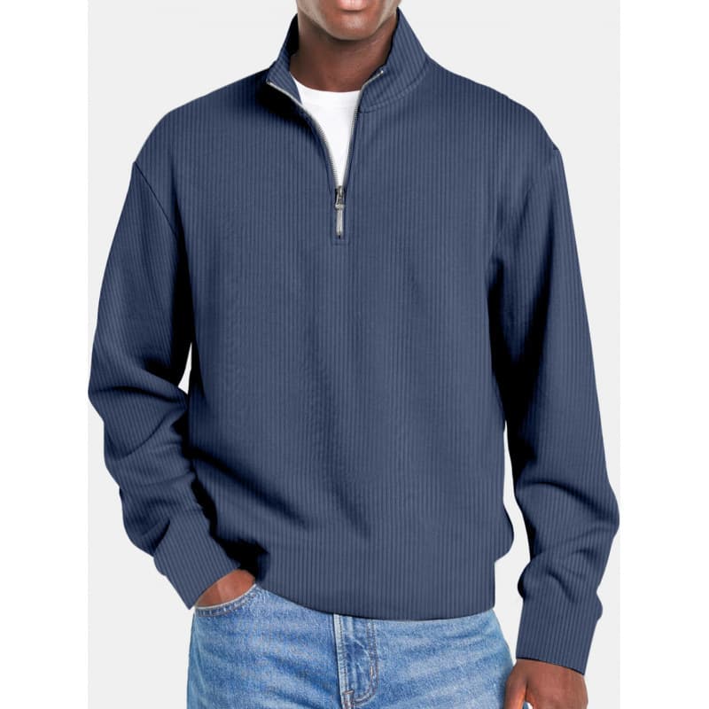Men's Long Sleeve Zip-Up Casual Sportswear Jacket - Lightweight Stretch Comfort Fit For Gym, Running & Outdoor Activities