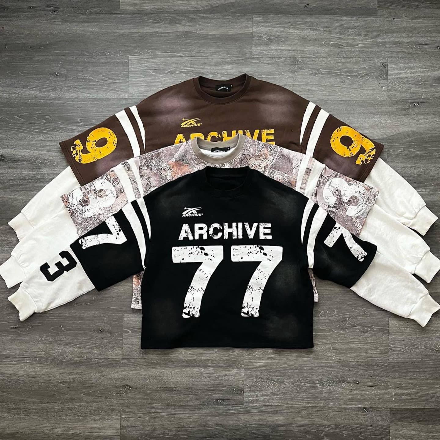 Men's Clothing Two Piece T Shirt Archive Digital Printing Long Sleeved Sweater Autumn Top Unisex