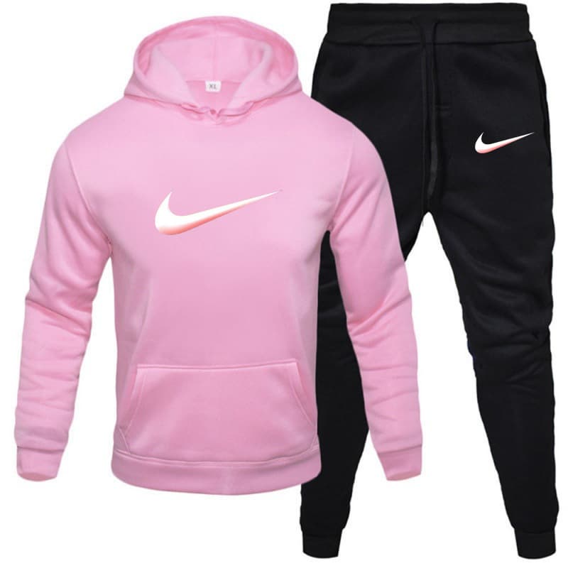 Ensemble de sport décontracté confortable imprimé de marque tendance 20214 automne et hiver nouveau sweat-shirt à capuche ample et pantalon.