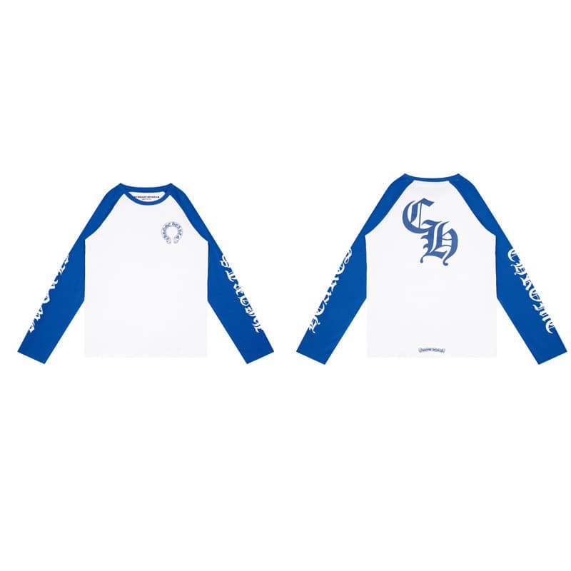Collection de t-shirts à manches longues unisexes en pur coton double fil de haute qualité Chrome Heart