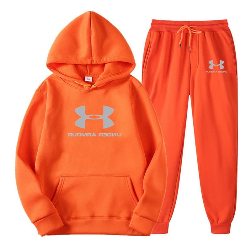 Nouvel ensemble sweat à capuche et jogging 2026, doublé polaire douce, chaud et confortable, style urbain décontracté