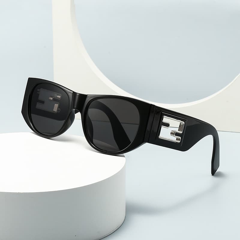 Cross-border foreign trade new modern retro generous frame metal accessories sunglasses INS wind street photography sunglasses 9217