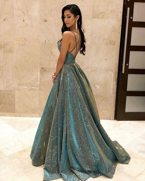 Women's Fashion Sling Sling Flash Banquet Event Atmospheric Slim Long Dress Evening Dress