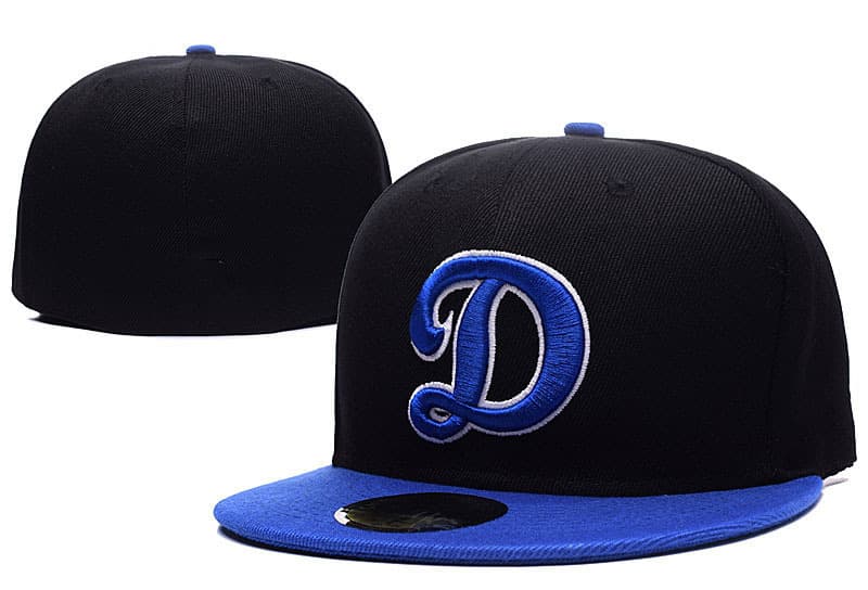 Casquette de baseball brodée, protection solaire intégrale, taille L (5A), de qualité supérieure Los Angeles Dodgers, pour l'exportation.