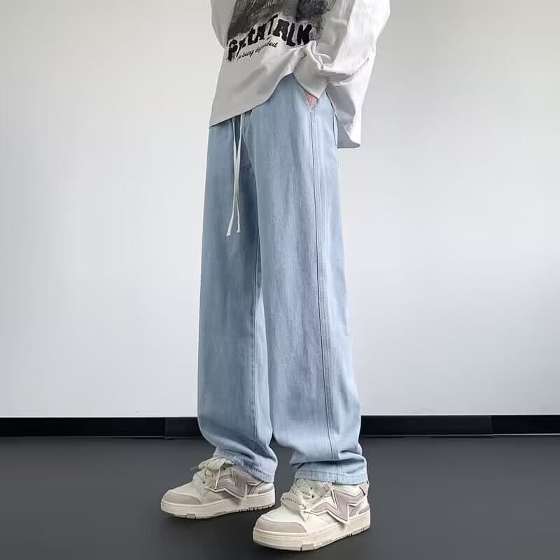 Vêtements pour hommes été nouveaux pantalons en denim amples et décontractés pour hommes