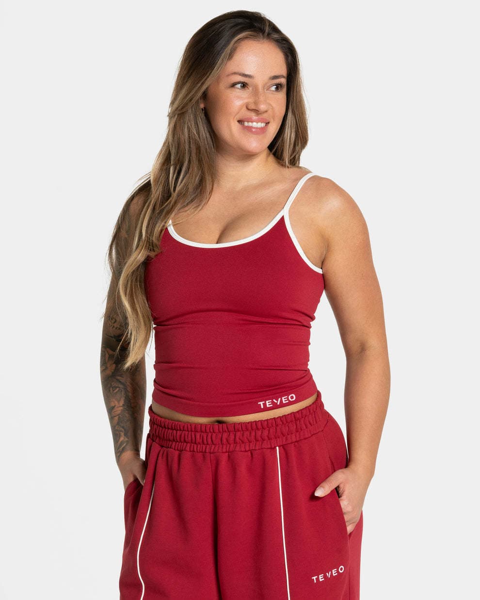 Ensemble débardeur et short de yoga ajusté sans coutures à blocs de couleur - Un article très populaire