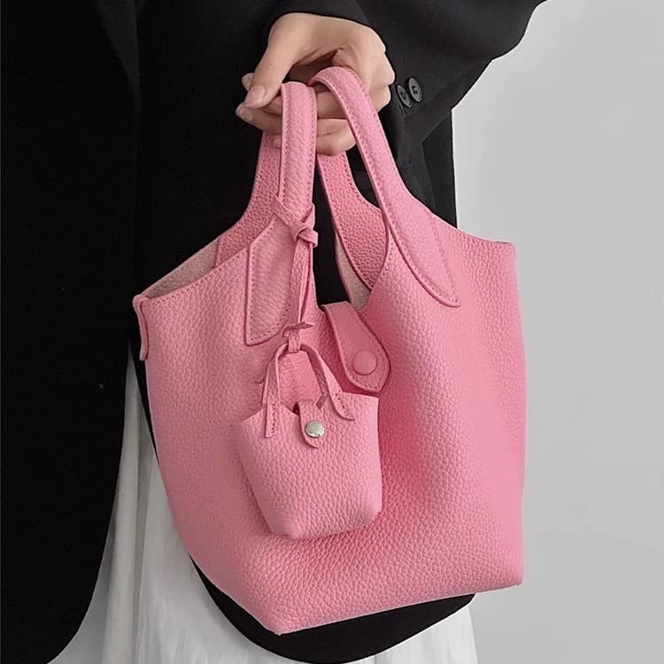 Tote Vegetable Basket Bag, Light Luxury, Niche, Shoulder, Crossbody, Casual, Soft