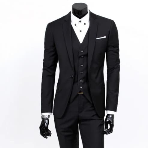 Men's Clothing Men's Three Piece Suit, Slim Korean Casual Suit, Business Suit, Groom Wedding Dress, Groomsmen Suit