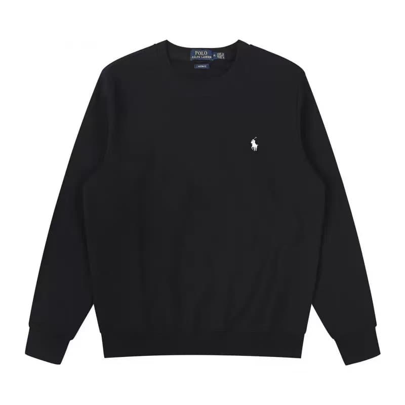 Pull unisexe à col rond fin en coton, style décontracté, avec broderie poney et manches longues, collection printemps-automne 2025.