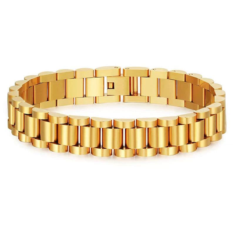 Stainless Steel Watchband High End Men And Women Fashion Retro Versatile Non Fading Bracelet Jewelry