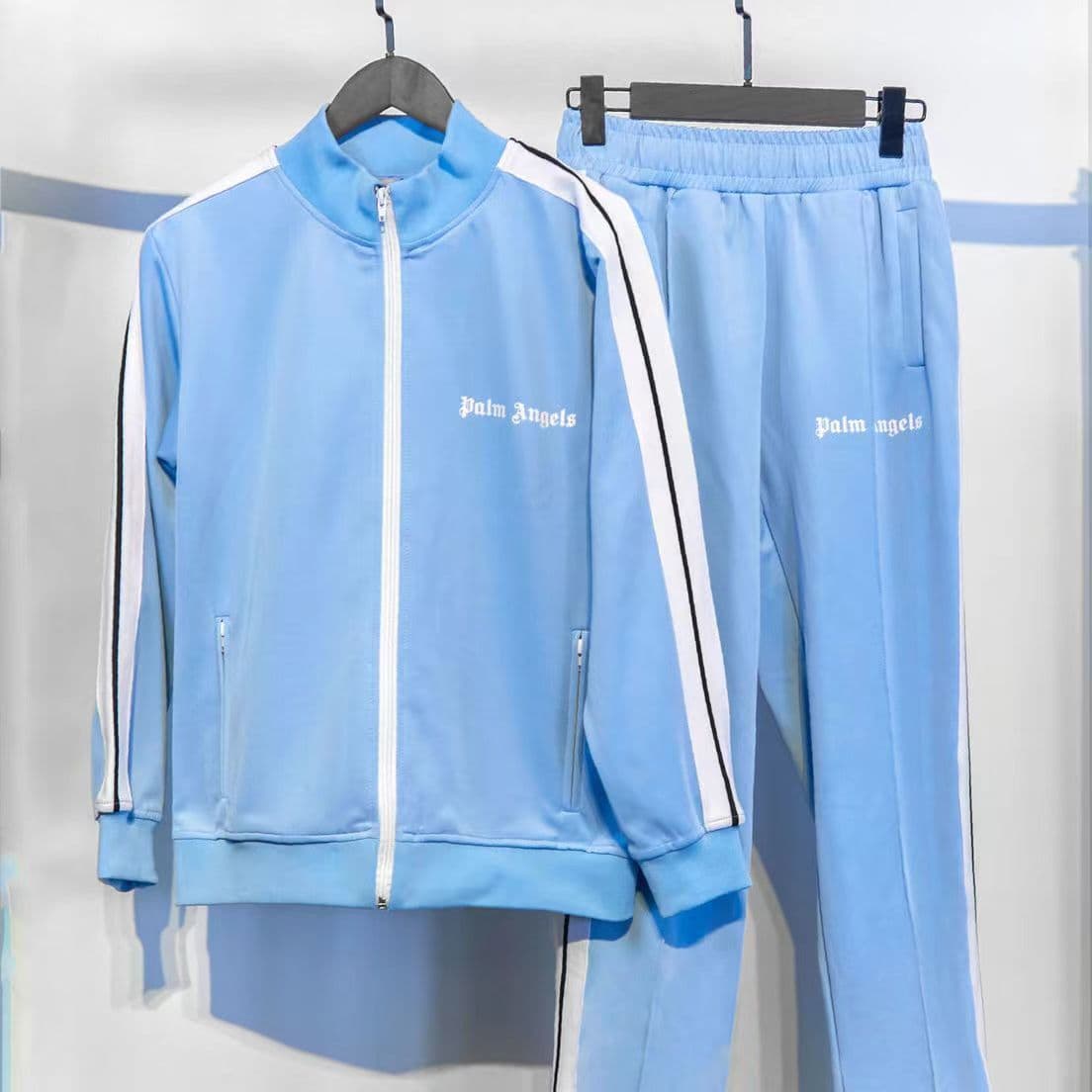 Ensemble de 2 pièces pour homme, survêtement de sport à rayures latérales, pull, manteau, pantalon décontracté