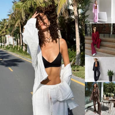 2025 Pants European And American Spring Summer Loose Long Sleeve Shirt Casual Set For Women