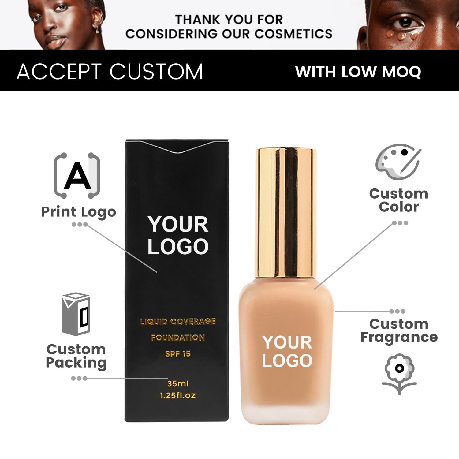 Nourishing and long-lasting liquid foundation