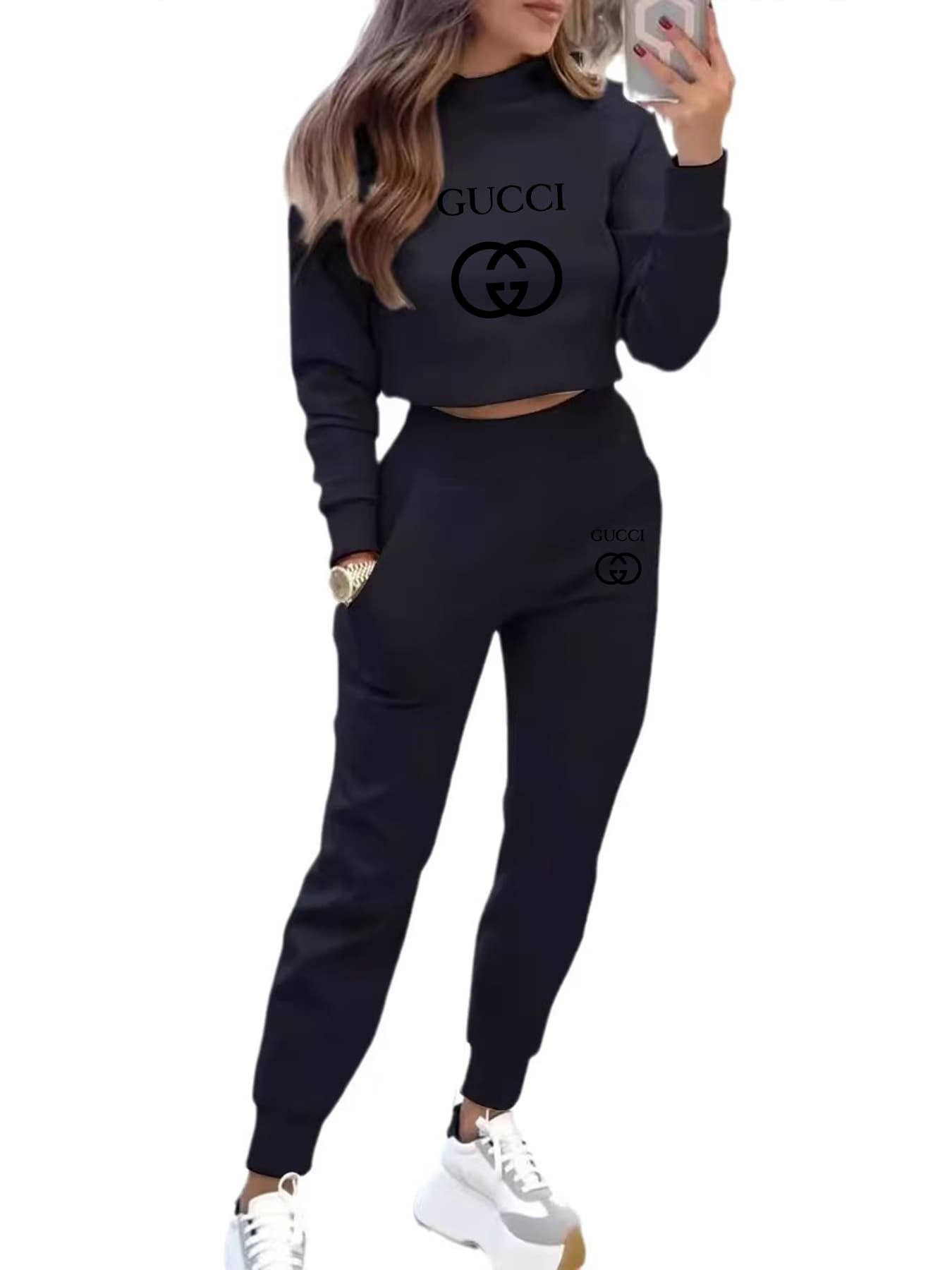 Ensemble pull-over imprimé sport tendance pour femme, best-seller printemps-automne