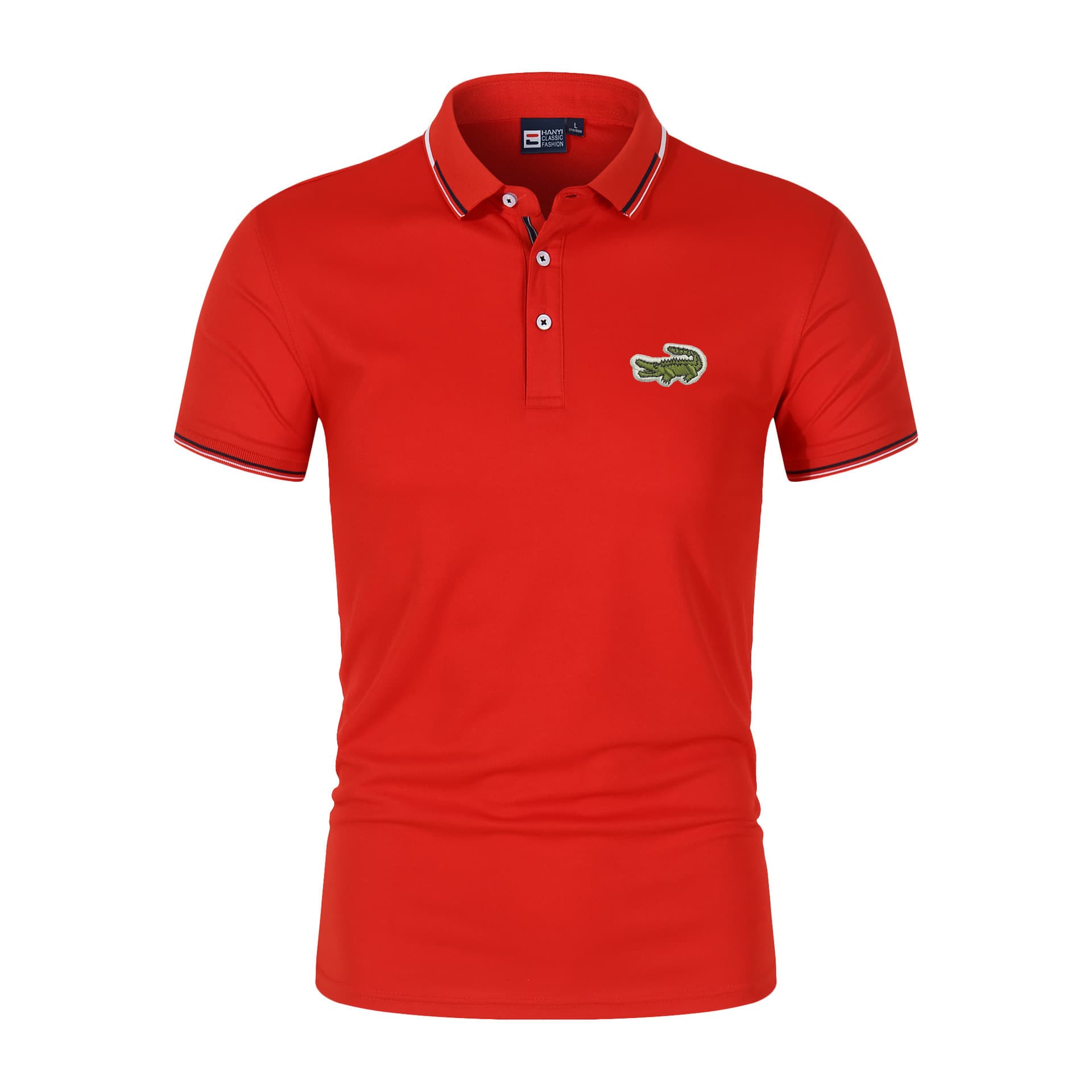Vêtements pour hommes polo T-shirt à manches courtes à revers pour hommes