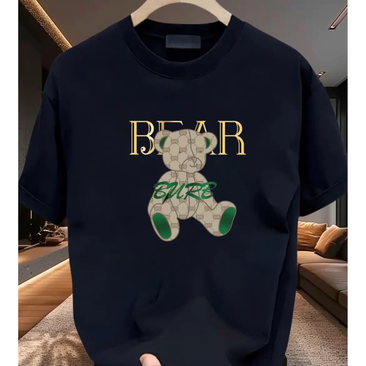 Men's Clothing Short Sleeved T Shirt Simple Half Sleeved Top Loose Casual T Shirt